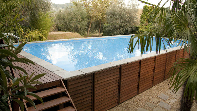 piscina in legno